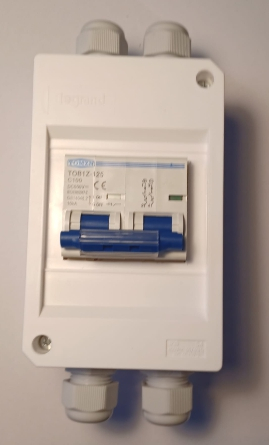 Tablou de protectie sistem fotovoltaic sau  baterii 80A, 100A, 125A, monofazic, uz rezidential, TVA 5% - Raldio [4]