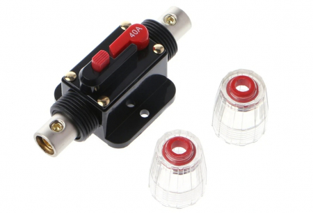Siguranta Automata DC  12-48 V - 40A Siguranta Automata DC 12-48V, Siguranta  cu Resetare Manuala, Circuit Breaker Impermeabil