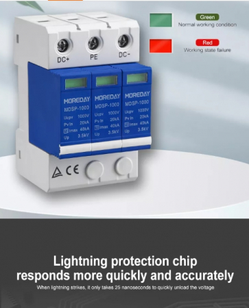 2P 600V Descarcator Protectie Curent Continuu 2P 600V 20KA-40KA [3]