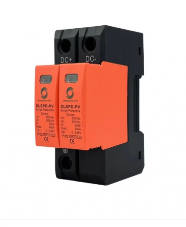 Descarcator supratensiune 500VDC, Pentru panouri fotovoltaice, SPD 2P [2]