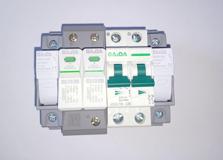 KIT1 500V pentru tablou de protectie sistem fotovoltaic 3 - 5KW, monofazic, uz rezidential  - GA&DA [1]