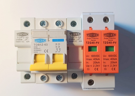 KIT5 600V pentru tablou de protectie sistem fotovoltaic 3 - 5KW, monofazic, uz rezidential - Tomzn [1]