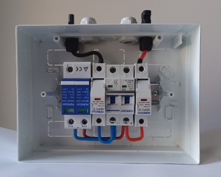Tablou de protectie sistem fotovoltaic 3 - 5KW, monofazic, uz rezidential, TVA 5% [6]