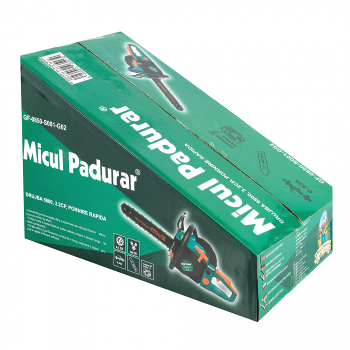 Drujba Micul Padurar 5800, 58CC, 3.2CP, 1 lama16", 1 lant, pornire rapida GF-0850-S001-G02 [13]