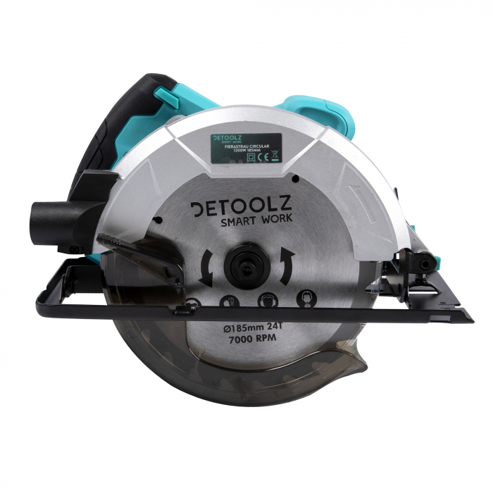 Fierastrau circular, 185 mm, 5800 rpm, 1200W, Detoolz DZ-SE100 [8]