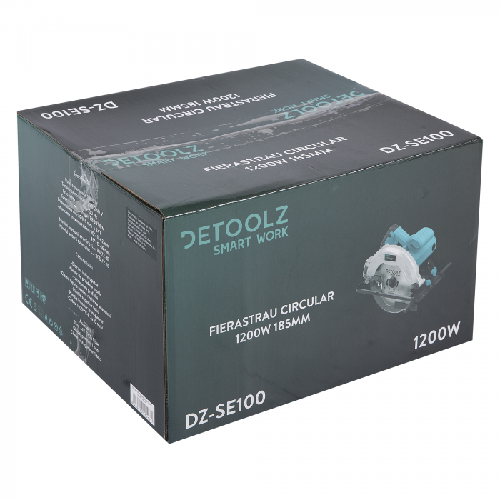 Fierastrau circular, 185 mm, 5800 rpm, 1200W, Detoolz DZ-SE100 [10]