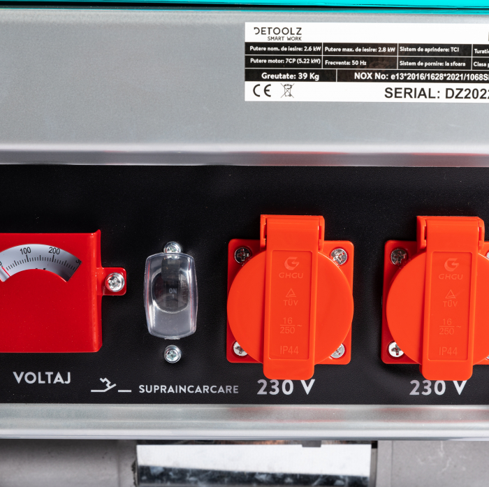 Generator pe benzina 7CP, 2.8KW, Detoolz DZ-C287 [16]