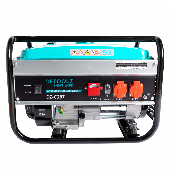 Generator pe benzina 7CP, 2.8KW, Detoolz DZ-C287 [3]