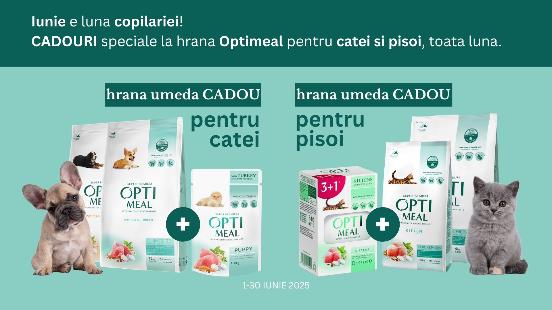 Oferta Optimeal OPTIMEAL catei, pisoi