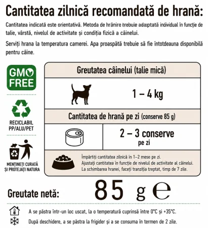 Bastteto Pate Caini - Pui si curcan in sos, set 6x85g [2]