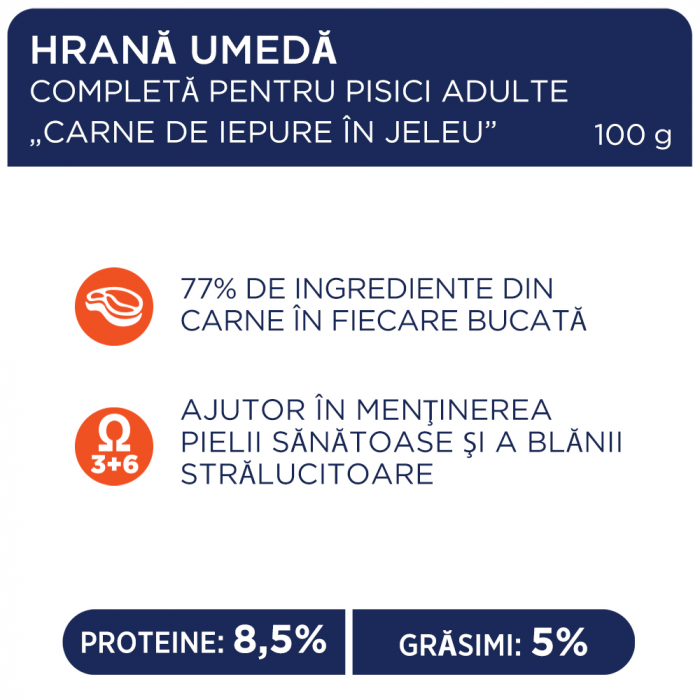 Club 4 Paws Premium Hrana umeda pisici,Iepure in jeleu set 24*100g [2]