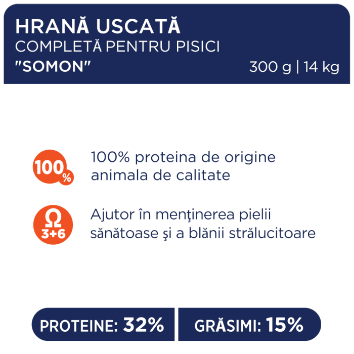 Club 4 Paws Premium, Hrana uscata, pisici adulte, cu Somon, 900g [4]