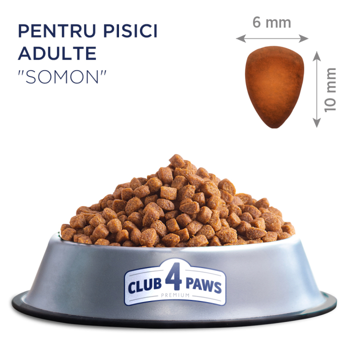 Club 4 Paws Premium, Hrana uscata, pisici adulte, cu Somon, 900g [2]