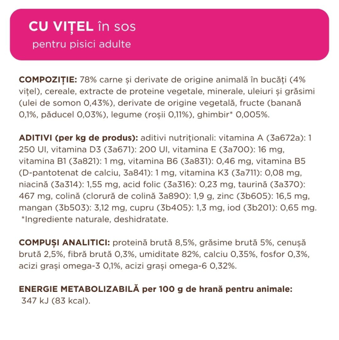 Club 4 Paws, Set Hrana umeda pisici - Pui, Vitel, Somon si Iepure, 48x85g [4]