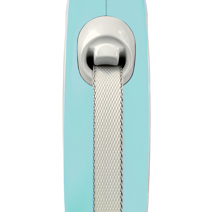 Lesa retractabila cu banda de 5m, albastru deschis, S, Flexi New Comfort [2]