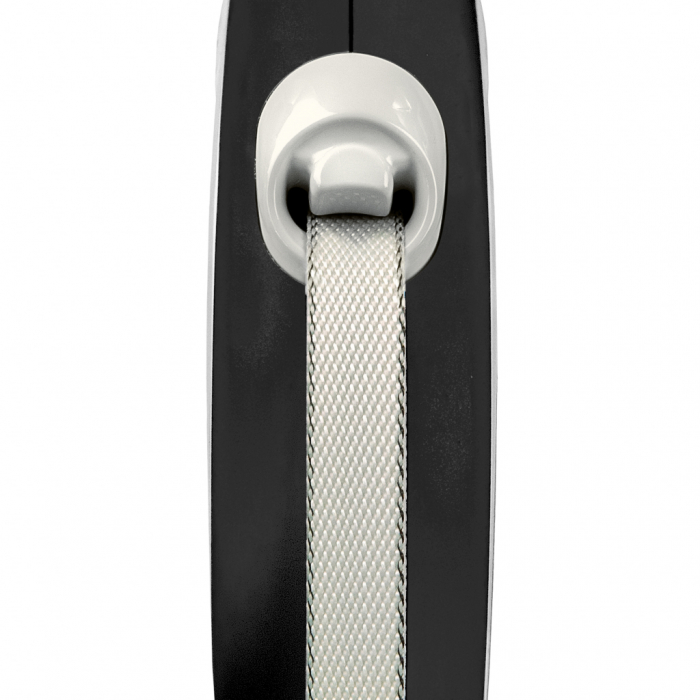 Lesa retractabila cu banda de 5m, negru, S, Flexi New Comfort [2]