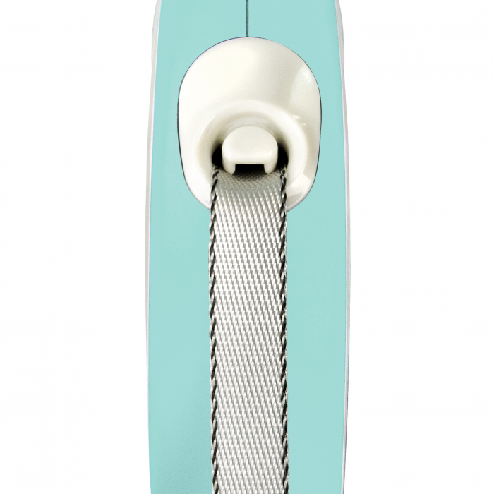 Lesa retractabila cu banda de 3m, albastru deschis, XS, Flexi New Comfort [2]