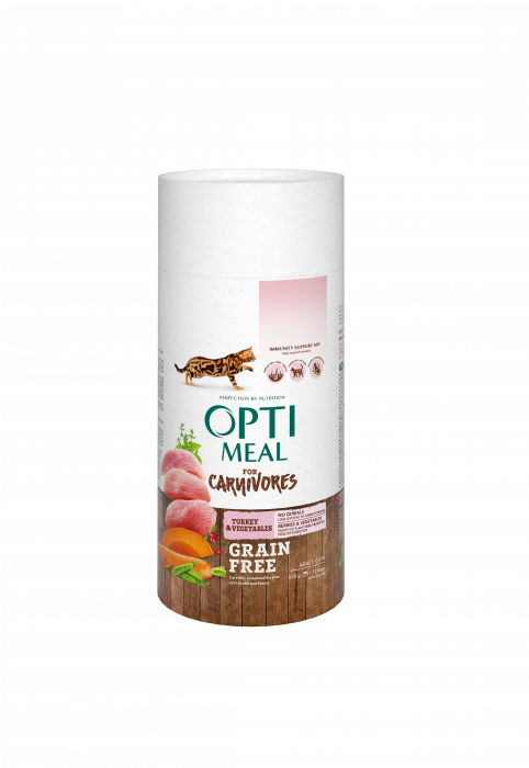 Optimeal Grain Free Hrana uscata pisici adulte - curcan si legume, 650g [2]