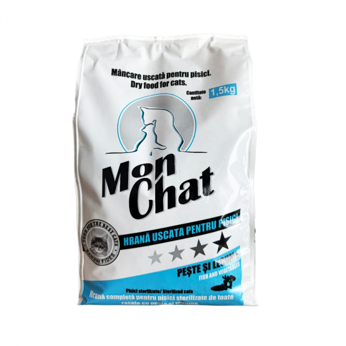 Mon Chat, Hrana Uscata, Pisici, Peste, 1.5kg