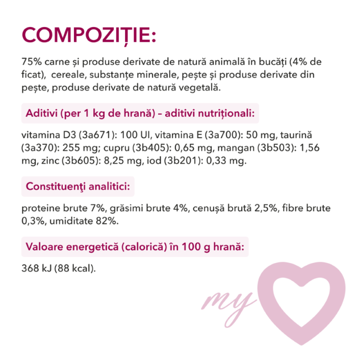 My Love Hrana umeda caini cu ficat 24x100g [3]