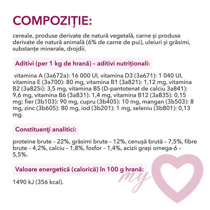 My Love, Hrana uscata, caini activi, 11kg [2]