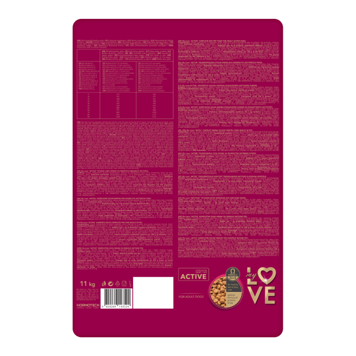 My Love, Hrana uscata, caini activi, 11kg [5]