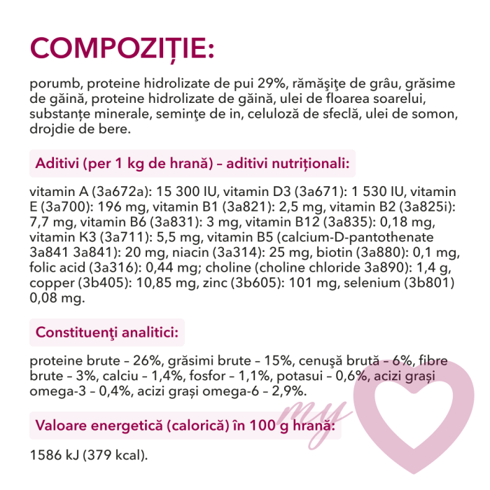 My Love, Hrana uscata, catei juniori, 11kg [3]