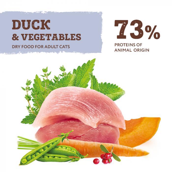 Hrana uscata pentru pisici, cu rata si legume, Optimeal for Carnivores [4]