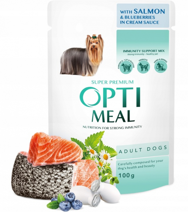 Optimeal, Hrana umeda pentru caini de talie mica, mix de arome, 3+1, 400g [3]