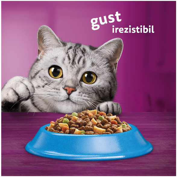 Hrana uscata pisici adulte, cu pui, Whiskas, 14 kg [4]