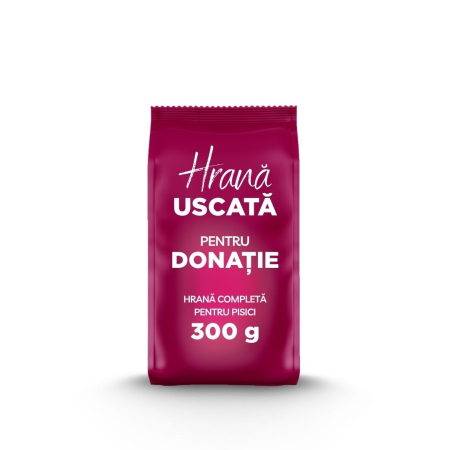 Donatii - Hrana uscata pentru DONATIE, pisici, 300g
