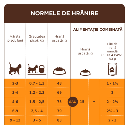 Club 4 Paws Premium, Hrana uscata pisoi, cu somon, 300g [1]