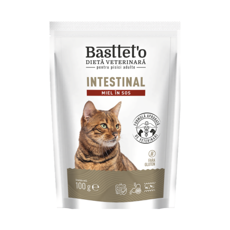 Hrana umeda - Bastteto Intestinal, Hrana umeda pisici - Miel, 100g