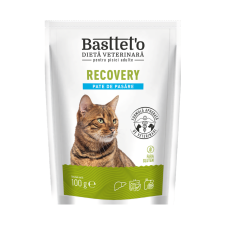 Hrana umeda - Bastteto Recovery Hrana umeda pisici - Pasare, 100g
