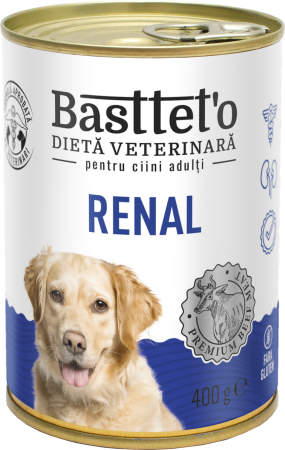 Produse pentru caini - Bastteto Renal Hrana umeda caini - Vita, 400g