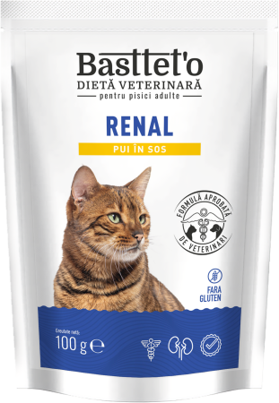 Hrana umeda - Bastteto Renal Hrana umeda pisici - Pui in sos, 100g