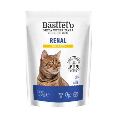 Hrana umeda - Bastteto Renal Hrana umeda pisici - Pui in sos, 100g