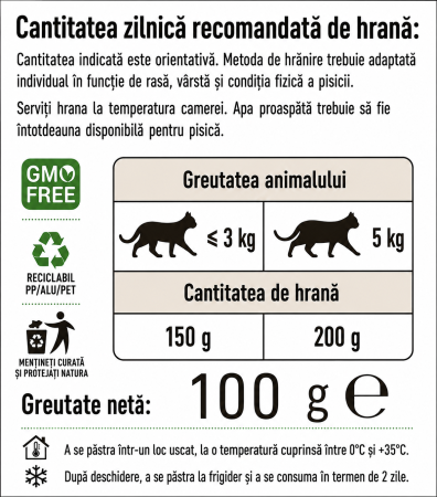 Bastteto Urinary, Hrana umeda pisici - Pui in sos, 100g [1]