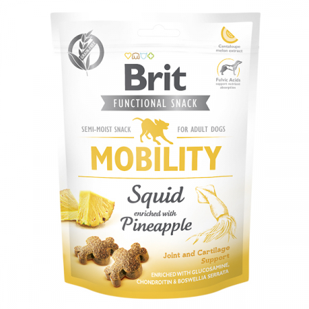 Recompense - Recompense pentru caini, calamar si ananas, pentru mobilitate, Brit Care