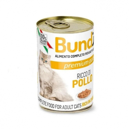 Hrana umeda - BUNDY, conserva pentru pisici, pui, 400g