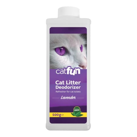 Igiena pisici - CatFun, Neutralizator mirosuri litiera, lavanda, 500g