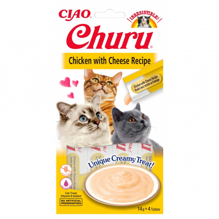Recompense - Churu, Recompense cremoase pentru pisici cu pui