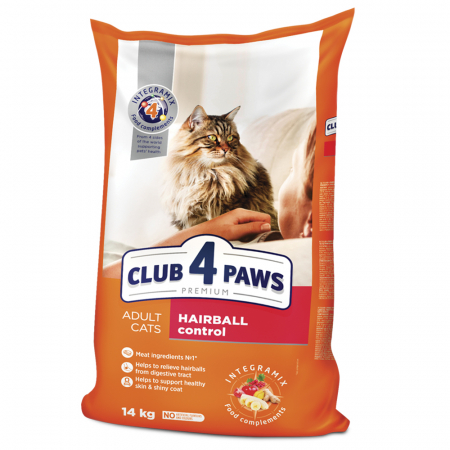 Produse pentru pisici - Hrana uscata pisici, Club4Paws Hairball Control