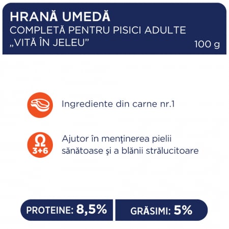 Club 4 Paws Premium Hrana umeda pisici, cu Vita in jeleu set 5+1*80g [1]
