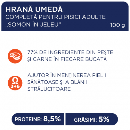 Club 4 Paws Premium Hrana umeda pisici, cu Somon set 24*100g [1]
