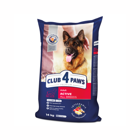 Hrana uscata - Hrana uscata pentru caini activi, CLUB4PAWS, 14kg