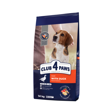 Produse pentru caini - CLUB4PAWS, Hrana completa pentru caini de talie medie, cu rata
