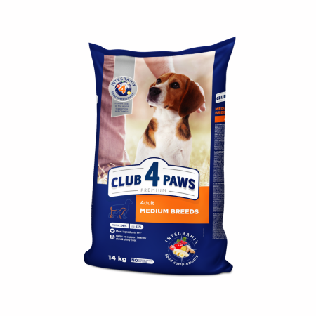 Hrana uscata - CLUB4PAWS, Hrana completa pentru caini de talie medie