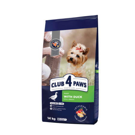 Produse pentru caini - CLUB4PAWS, Hrana completa pentru caini de talie mica-cu rata