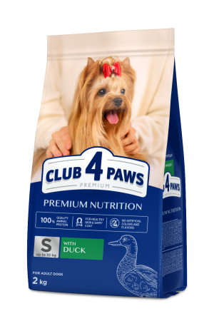 Hrana uscata - Club 4 Paws, Hrana uscata caini de talie mica, rata, 2kg